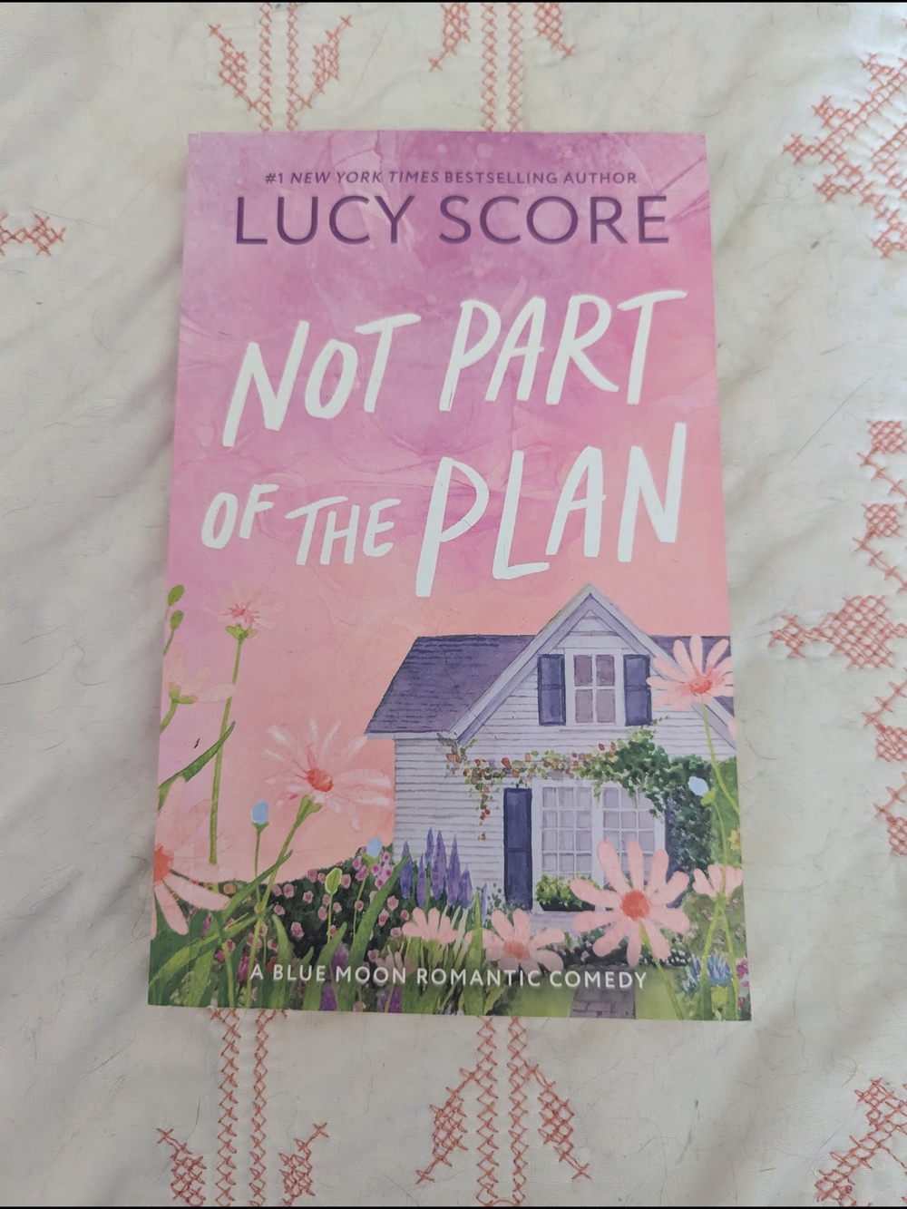 Lucy Score "Not Part of the Plan" - Pink Floral Paperback